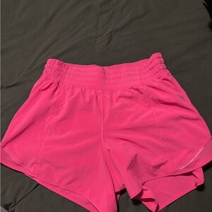 Women's lululemon high rise 4” Pink Shorts